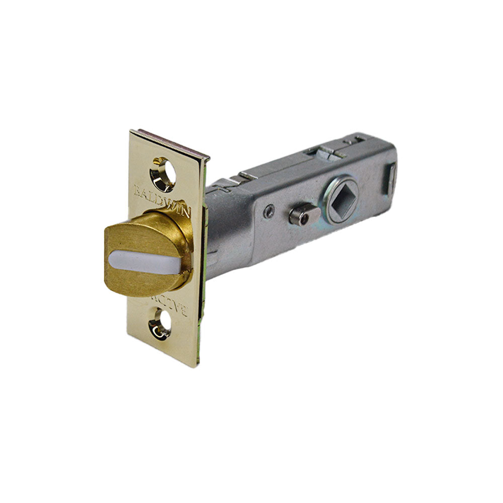 Baldwin 5510003P 2-3/8" Estate Knob Privacy Latch Lifetime Brass Finish