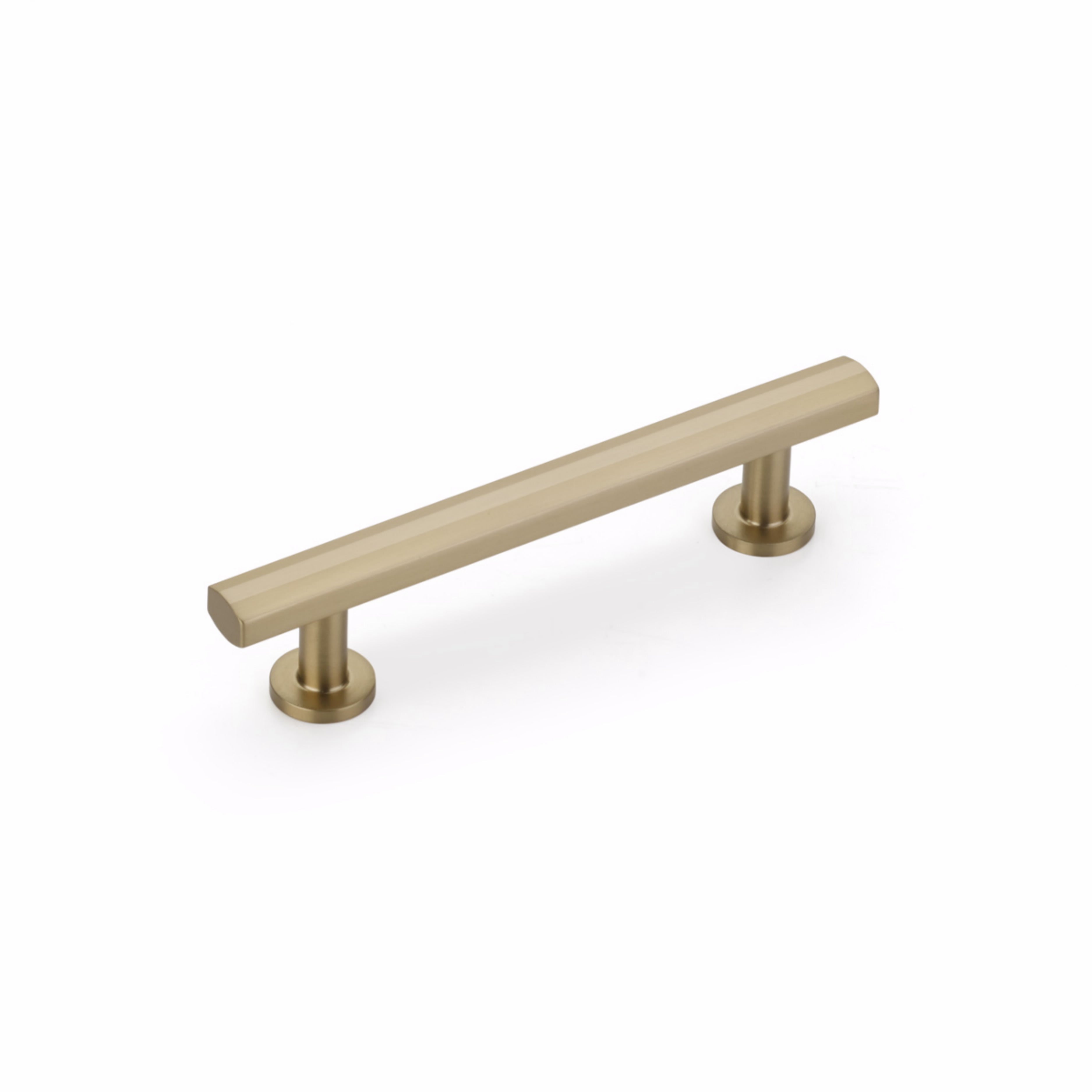 Schaub 553-SSB 4" Center to Center Heathrow Cabinet Pull Signature Satin Brass Finish