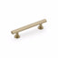 Schaub 553-SSB 4" Center to Center Heathrow Cabinet Pull Signature Satin Brass Finish