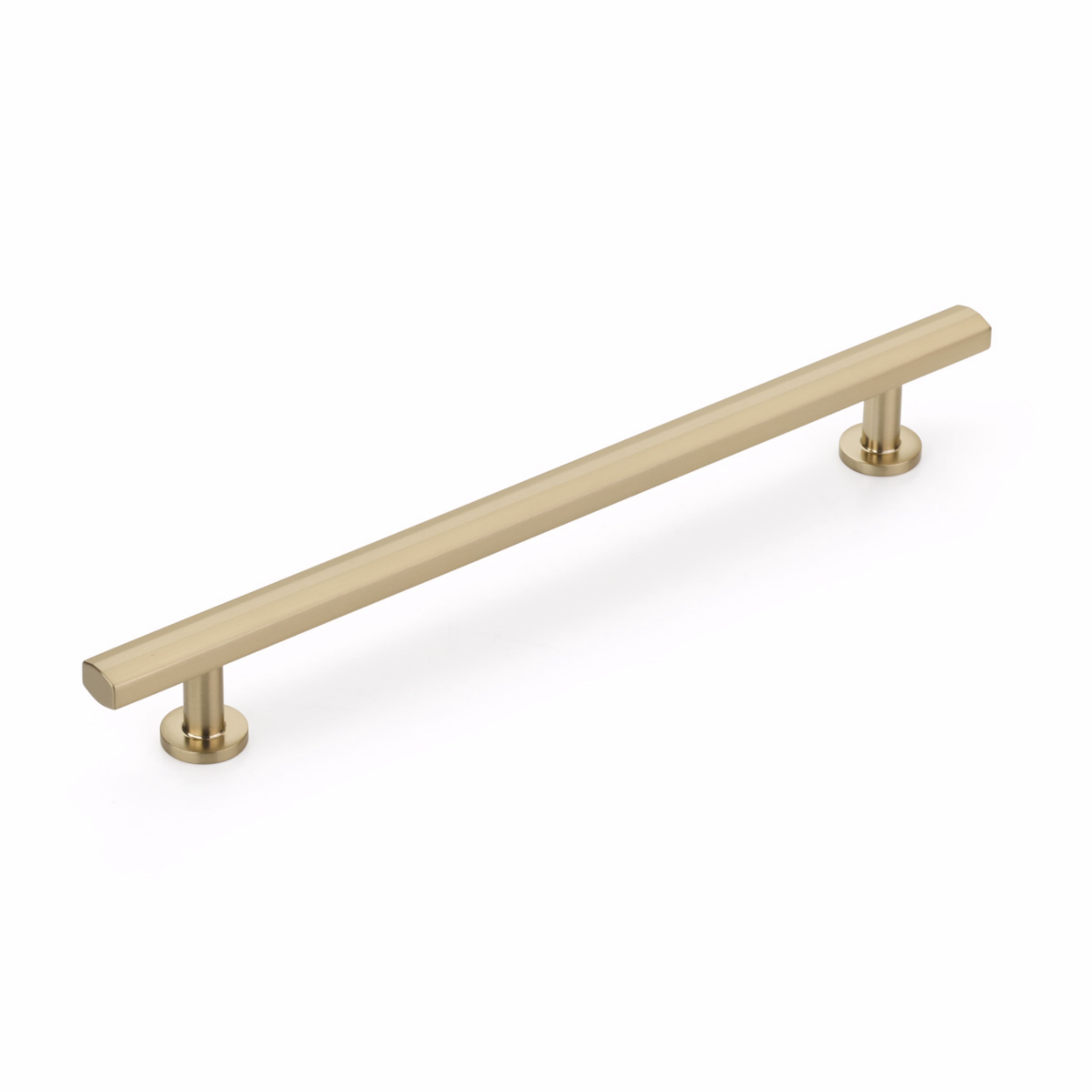 Schaub 555-SSB 8" Center to Center Heathrow Cabinet Pull Signature Satin Brass Finish