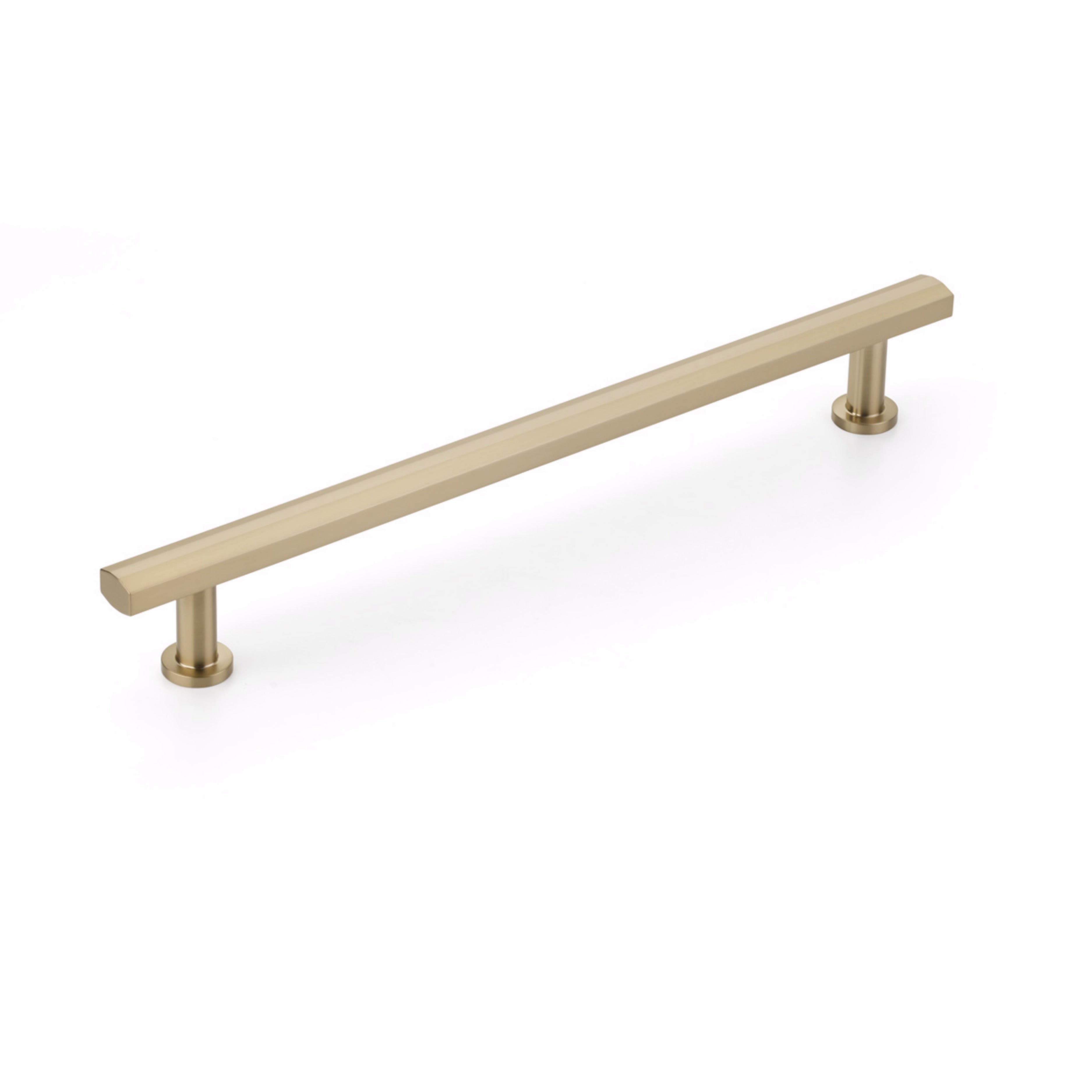 Schaub 557-SSB 12" Center to Center Heathrow Appliance Pull Signature Satin Brass Finish Main image