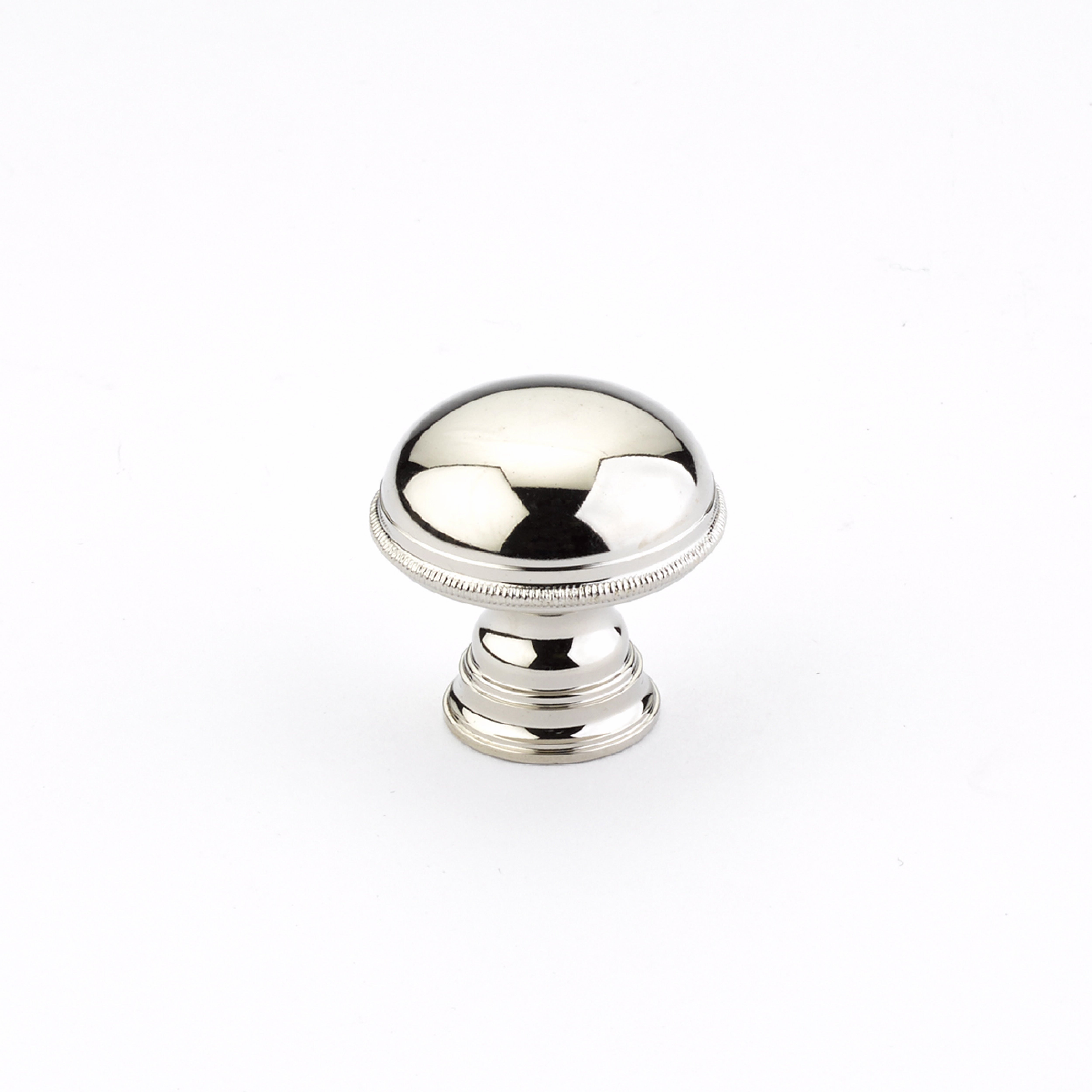 Schaub 572-PN 1-1/4" Atherton Cabinet Knob Polished Nickel Finish Main image