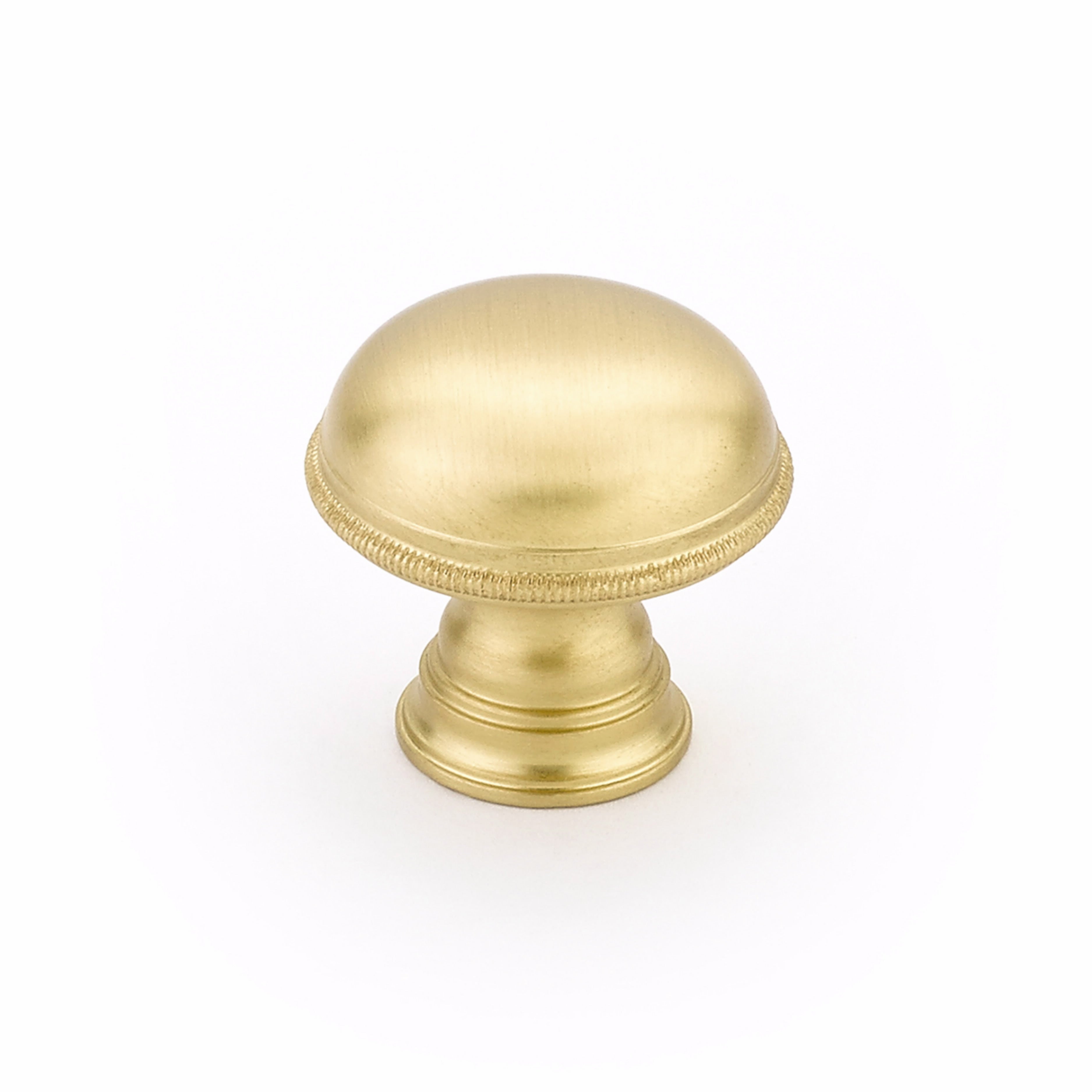 Schaub 572-SB 1-1/4" Atherton Cabinet Knob Satin Brass Finish Main image