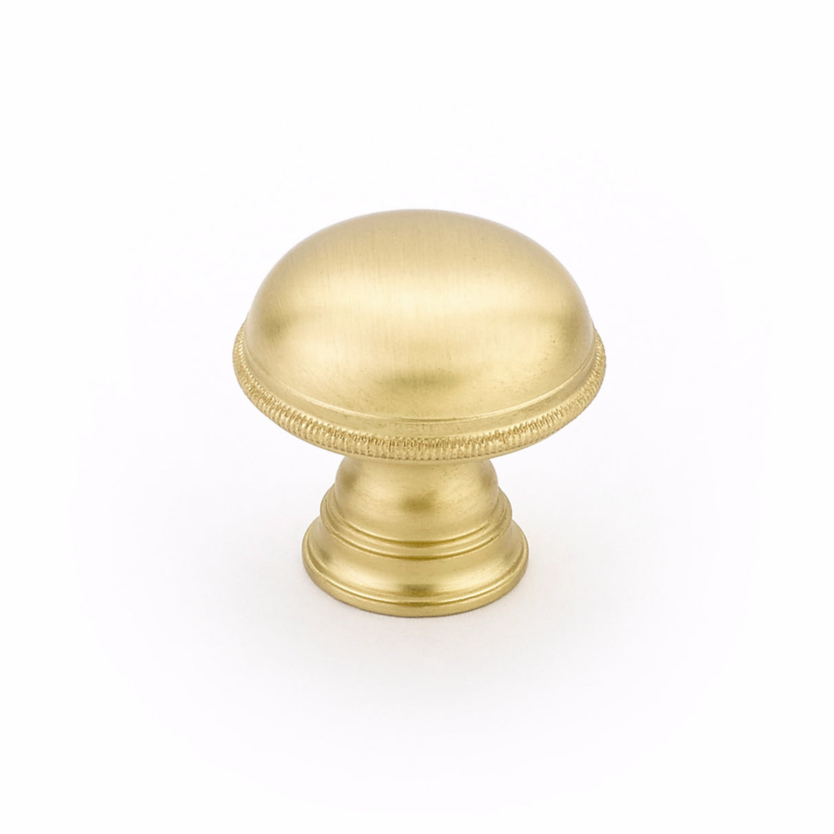 Schaub 572-SB 1-1/4" Atherton Cabinet Knob Satin Brass Finish