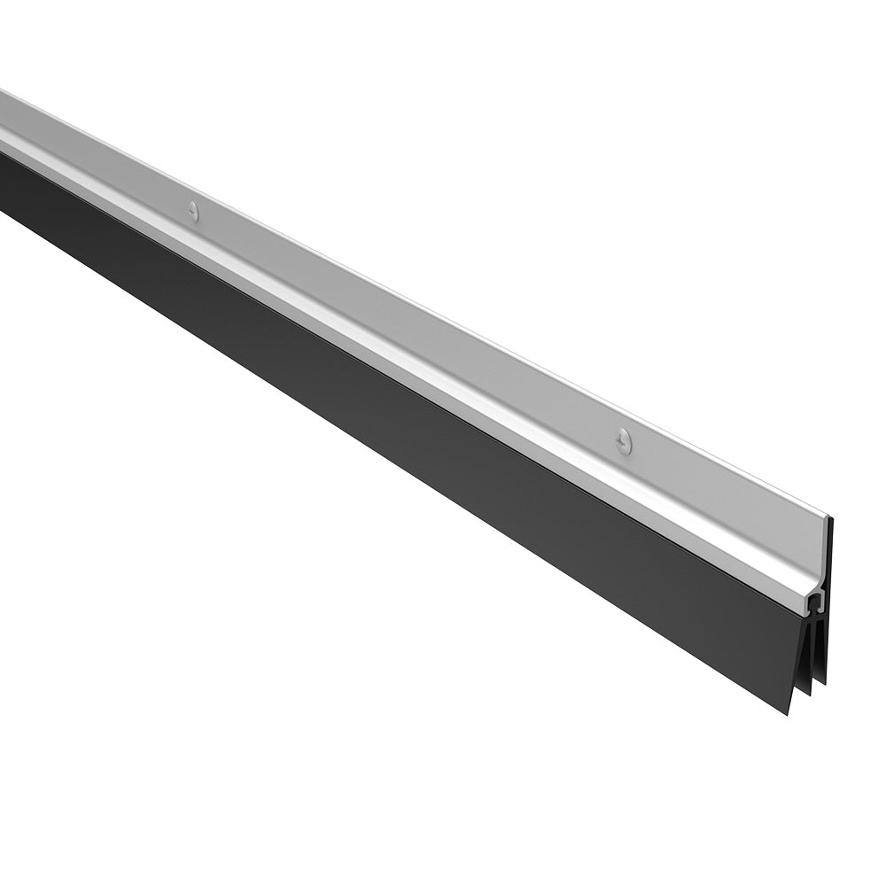 Pemko 57AV36 36" (3') Door Bottom Sweep with 7/8" Vinyl Mill Finish Aluminum Finish