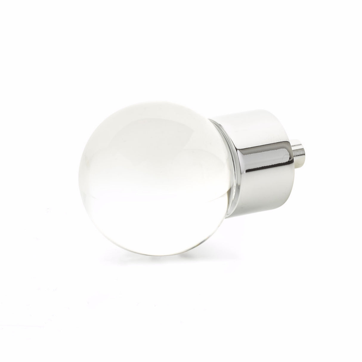 Schaub 59-26 City Lights Globe Glass Knob Polished Chrome Finish