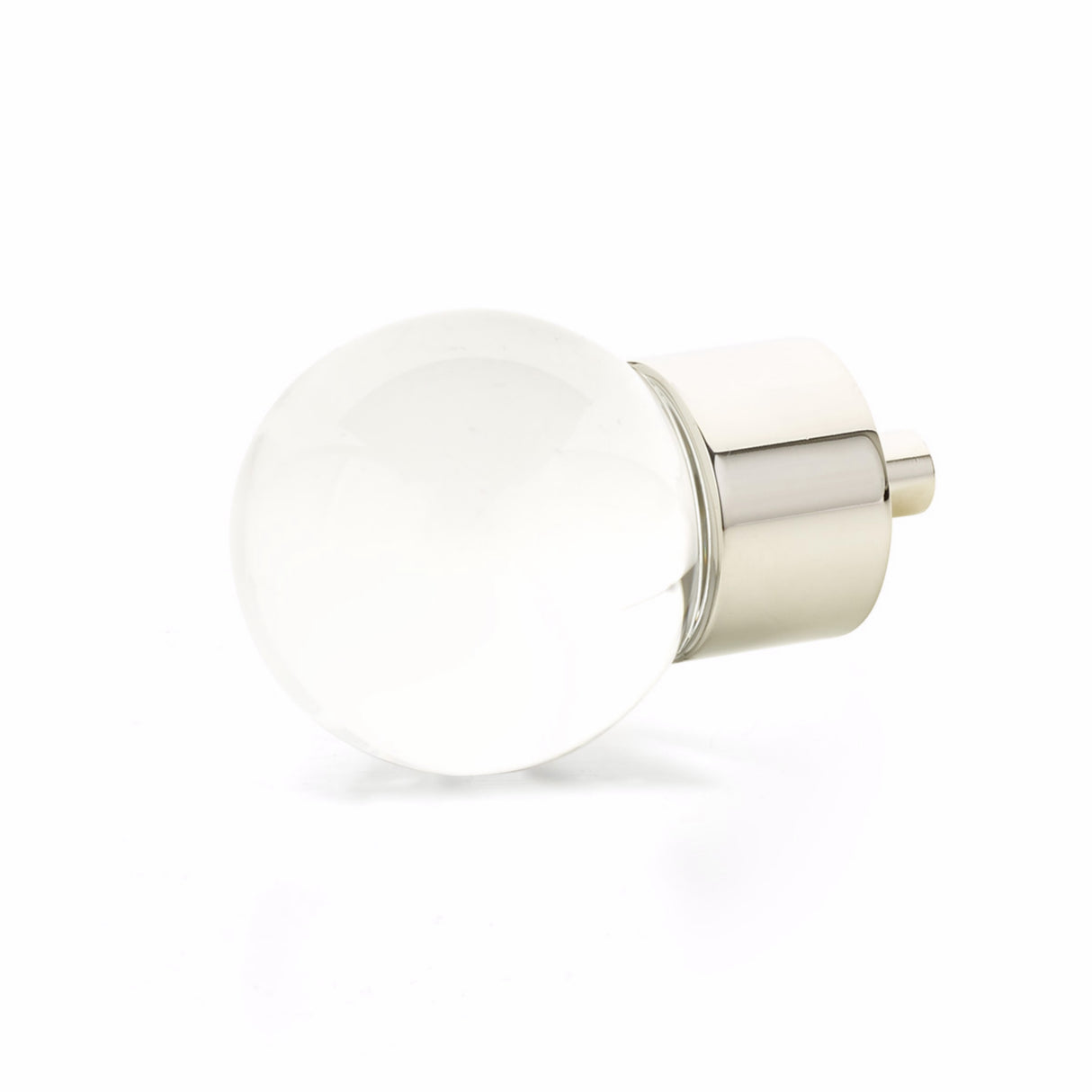 Schaub 59-PN City Lights Globe Glass Knob Polished Nickel Finish