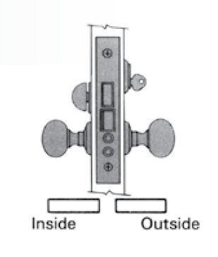 Baldwin 6001102LLS Left Hand Lever Strength Entry/Apartment Lever by Lever 2-3/4" Backset Mortise Lock Body Oil Rubbed Bronze Finish