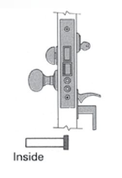Baldwin 6021003RLS Right Hand Lever Strength Emergency Egress Entry Handleset by Lever 2-3/4" Backset Mortise Lock Body Lifetime Brass Finish