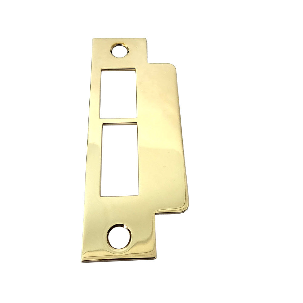 Baldwin 6040003 ASA Strike For 2-3/4" Backset Latch and Deadbolt Lifetime Brass Finish