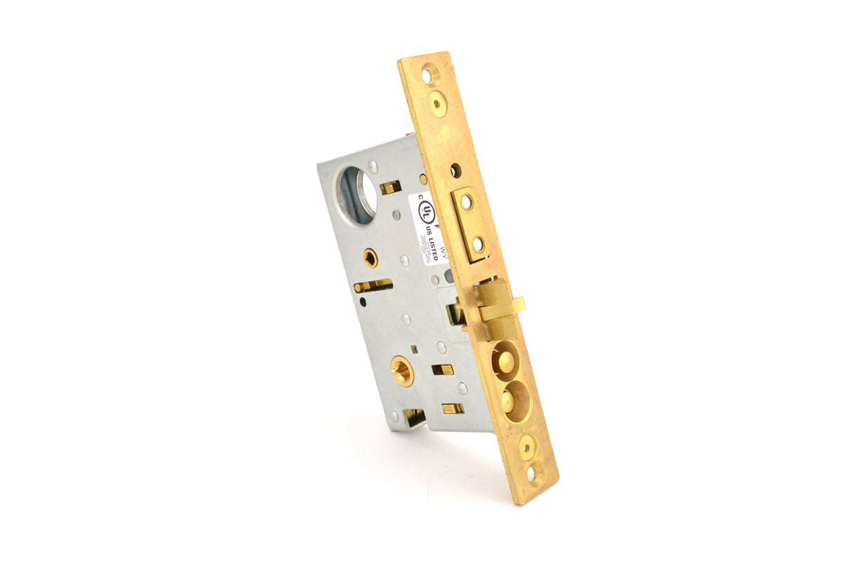 Baldwin 6301190R Right Hand Entry / Apartment Knob by Knob 2-1/2" Backset Mortise Lock Body Satin Black Finish