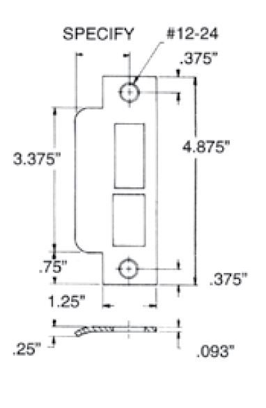 Baldwin 6339102L158 Left Hand 1-5/8" Extended ASA Strike Latch and Deadbolt Oil Rubbed Bronze Finish