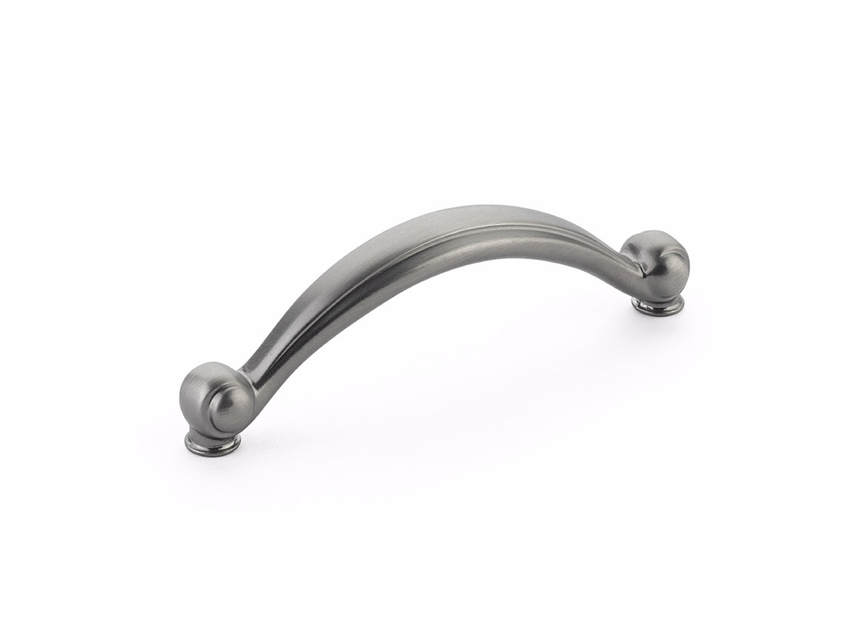 Schaub 64-AN Cabriole 3-3/4" Center to Center Cabinet Pull Antique Nickel Finish