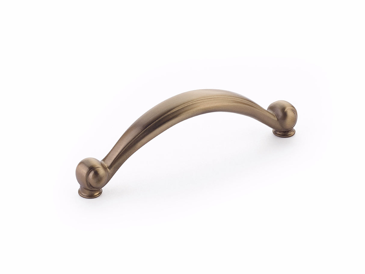 Schaub 64-BBZ Cabriole 3-3/4" Center to Center Cabinet Pull Brushed Bronze Finish