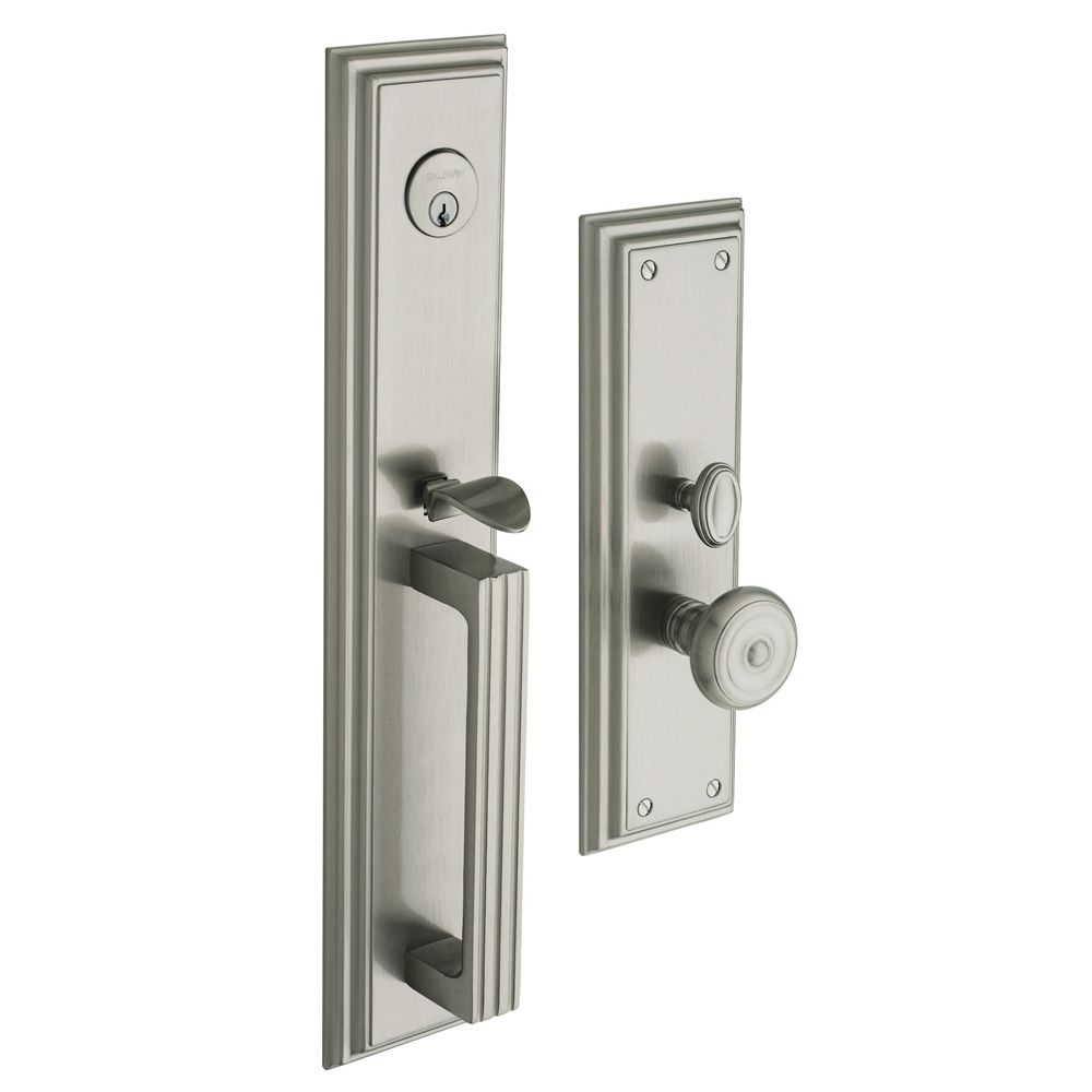 Baldwin 6542056ENTR Tremont Single Cylinder Entry Mortise Trim Lifetime Satin Nickel Finish
