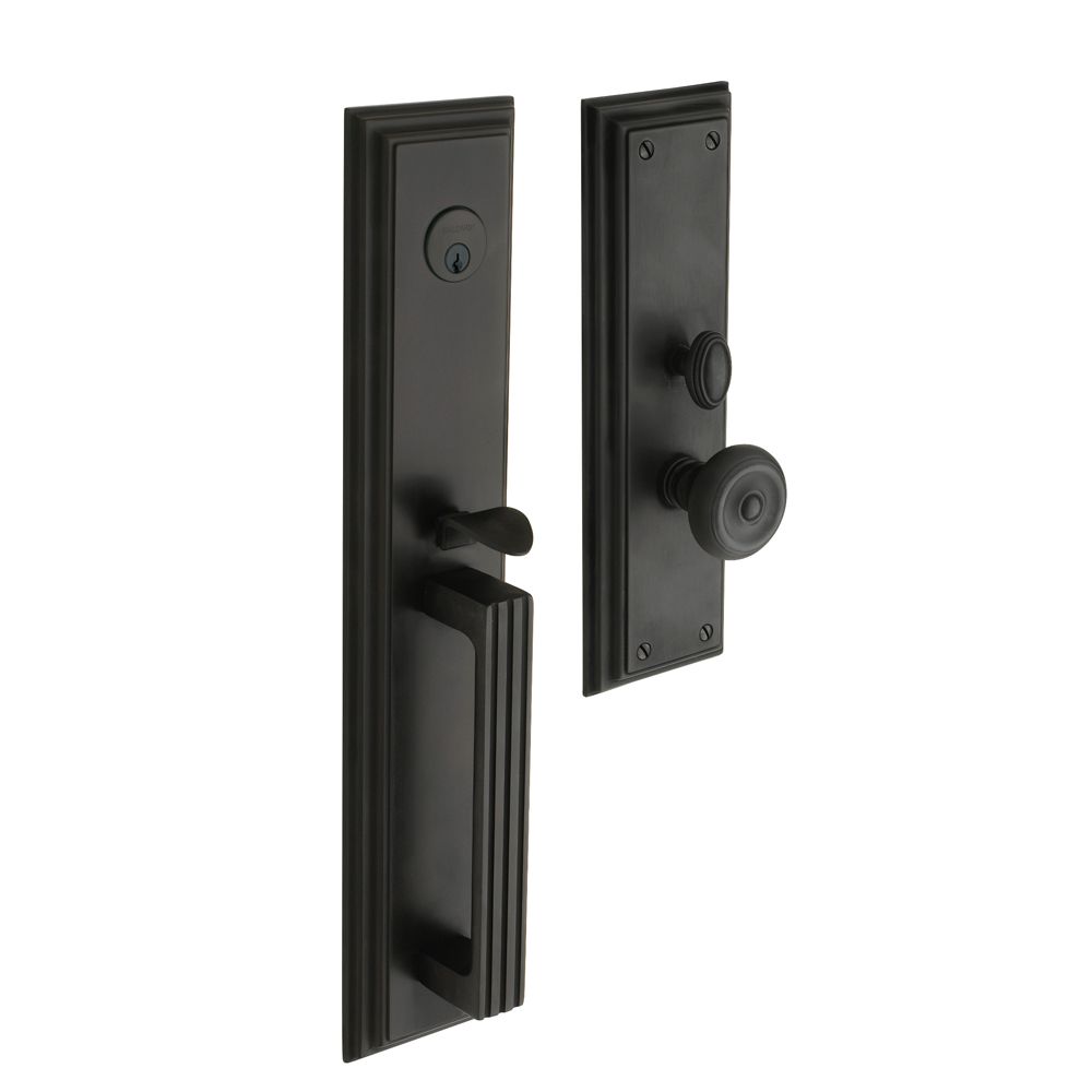 Baldwin 6542102ENTR Tremont Single Cylinder Entry Mortise Trim Oil Rubbed Bronze Finish
