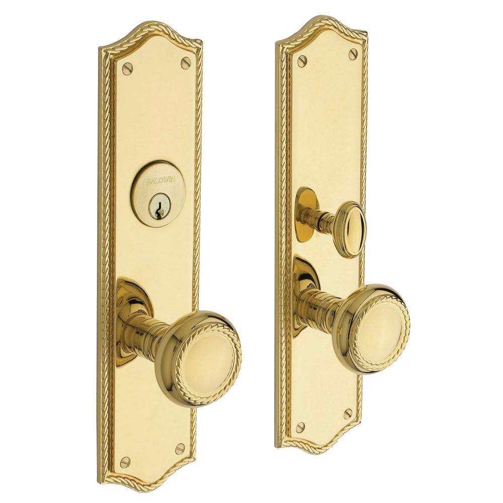 Baldwin 6554003ENTR Barclay Single Cylinder Entry Mortise Trim Lifetime Brass Finish