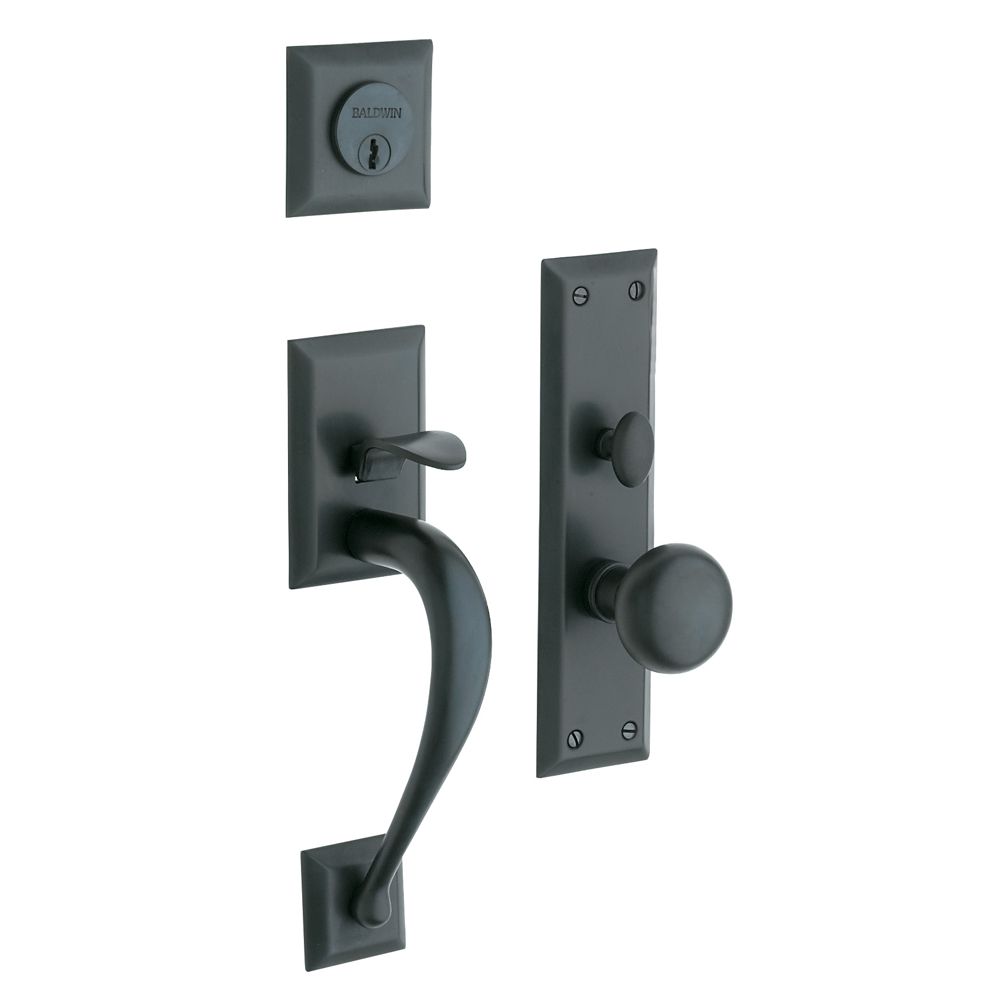 Baldwin 6571102ENTR Concord Single Cylinder Entry Mortise Trim Oil Rubbed Bronze Finish