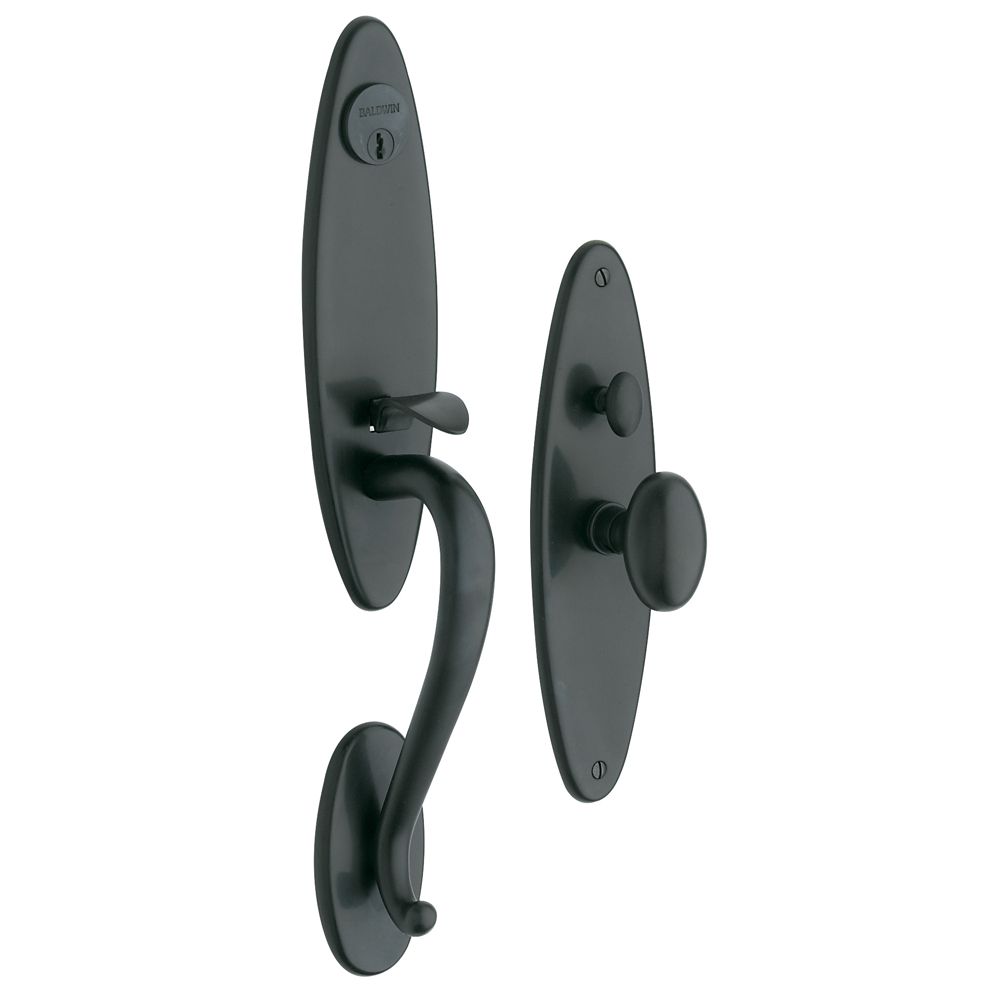 Baldwin 6573102ENTR Springfield Single Cylinder Entry Mortise Trim Oil Rubbed Bronze Finish