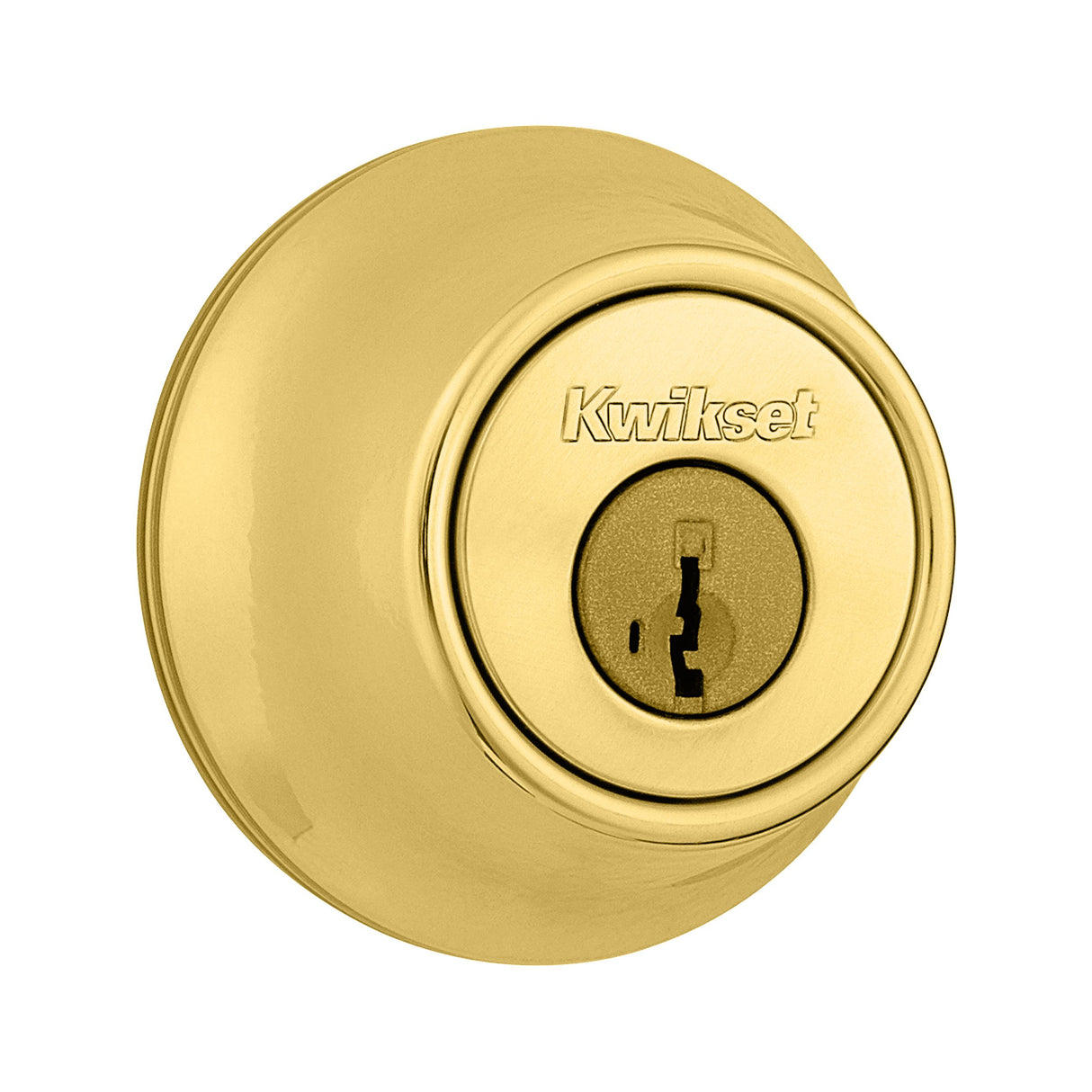 Kwikset 665-3S.DS Double Cylinder Deadbolt SmartKey with RCAL Latch and Dual RCS and 5303 Full Lip Strike Bright Brass Finish