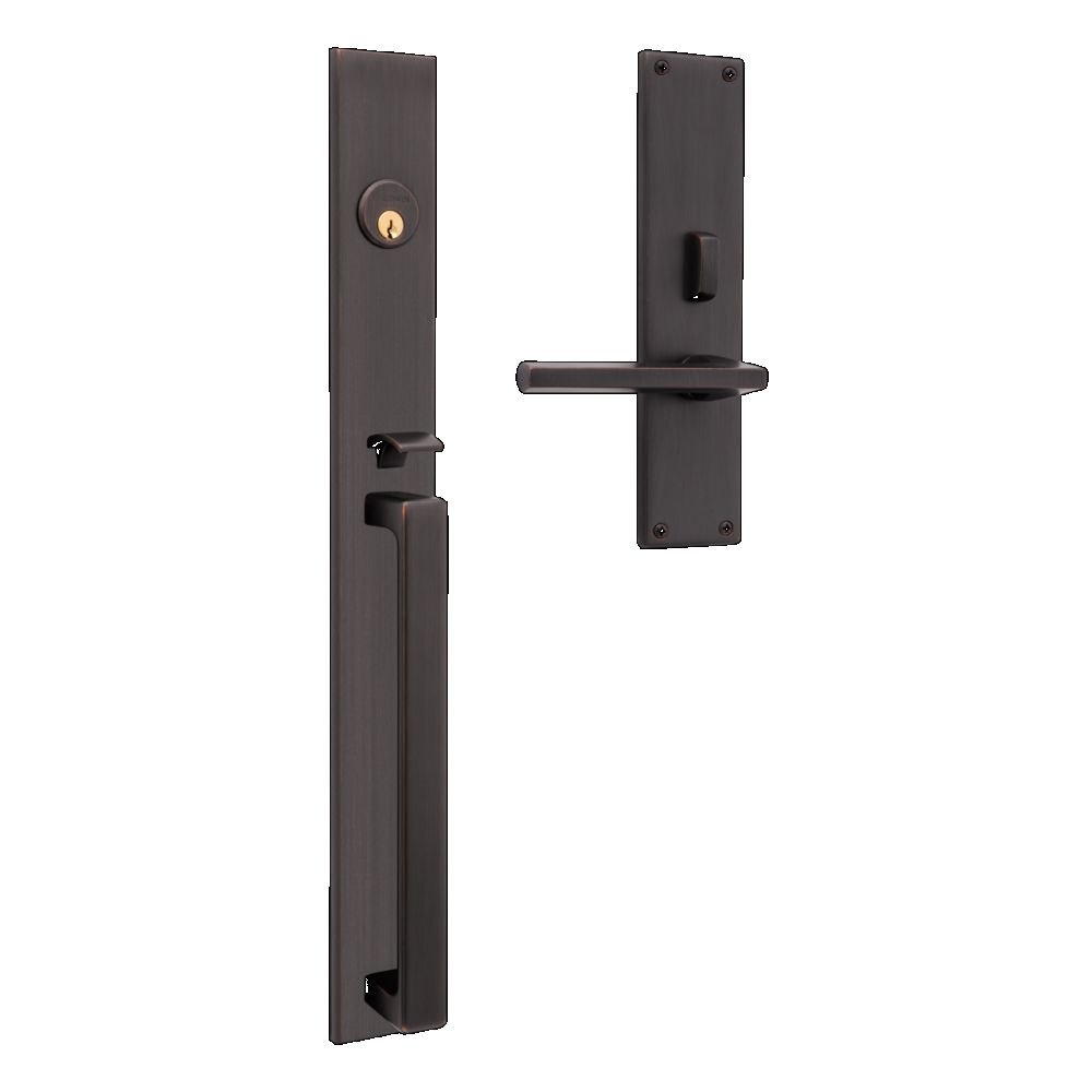 Baldwin 6977112LENT Minneapolis 20" Left Hand Single Cylinder Entry Mortise Lock Trim with 5162 Lever Venetian Bronze Finish