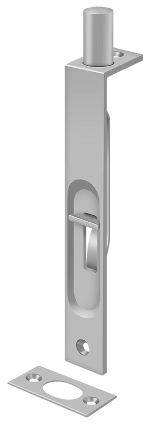 Deltana 6FBS32D 6" Flush Bolt; Heavy Duty; Stainless Steel; Satin Stainless Steel Finish Main image