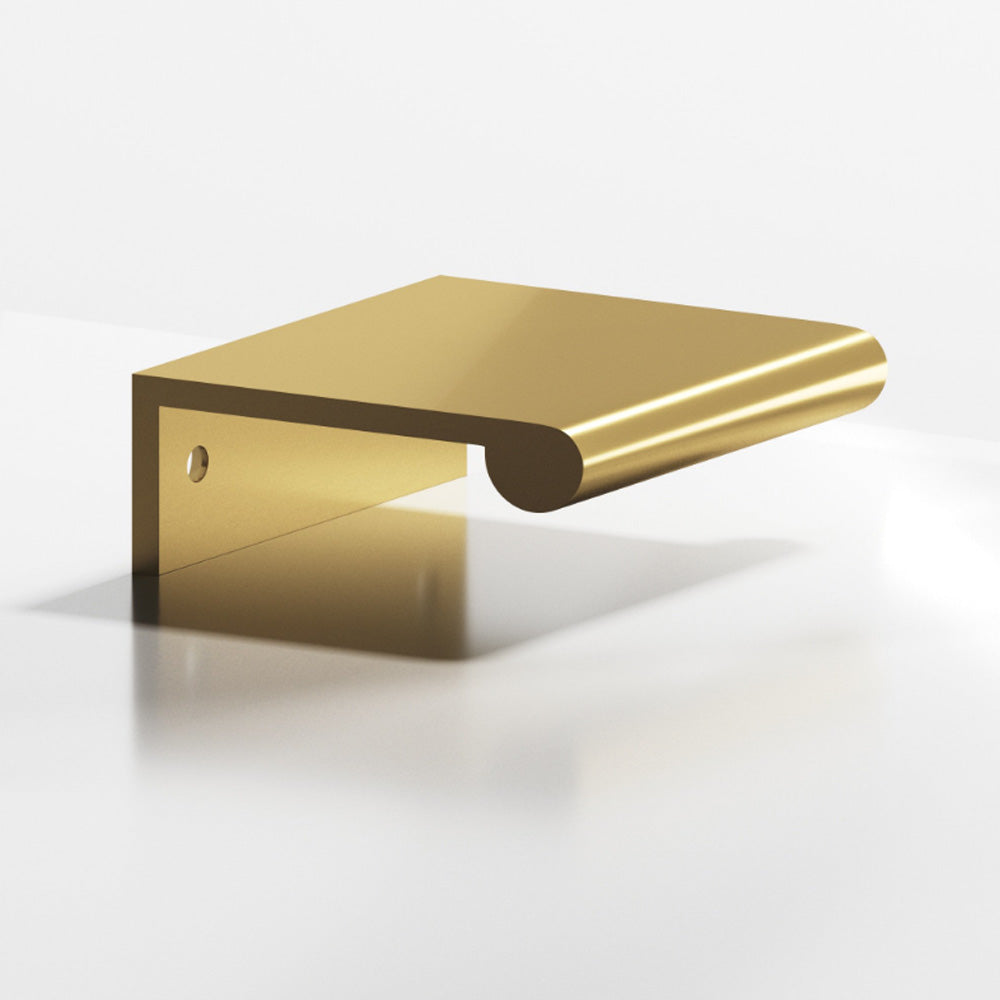 Colonial Bronze 70034 700 Series 3" Center to Center Round Lip Edge Pull Satin Brass Finish Main image