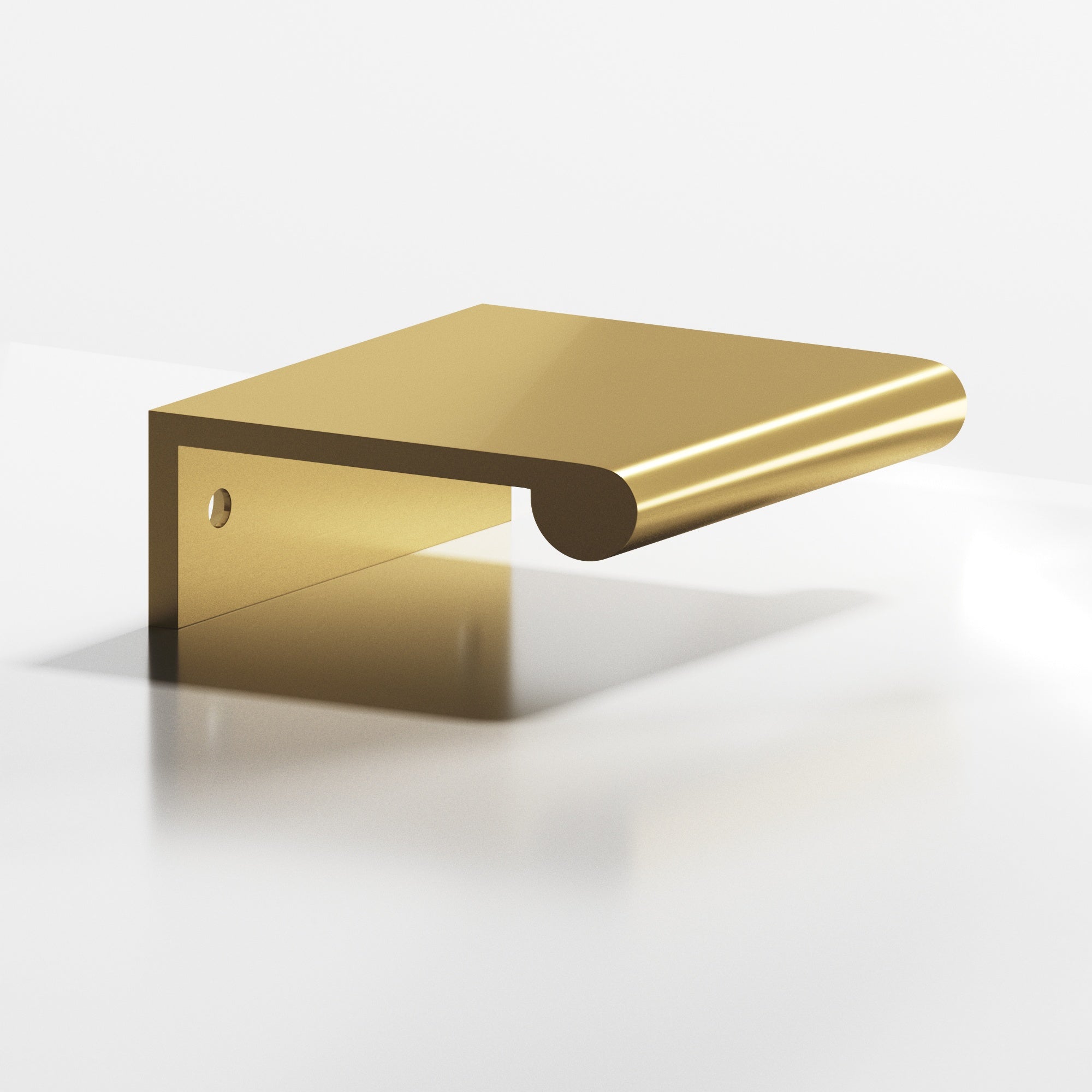 Colonial Bronze 70084 700 Series 8" Center to Center Round Lip Edge Pull Satin Brass Finish
