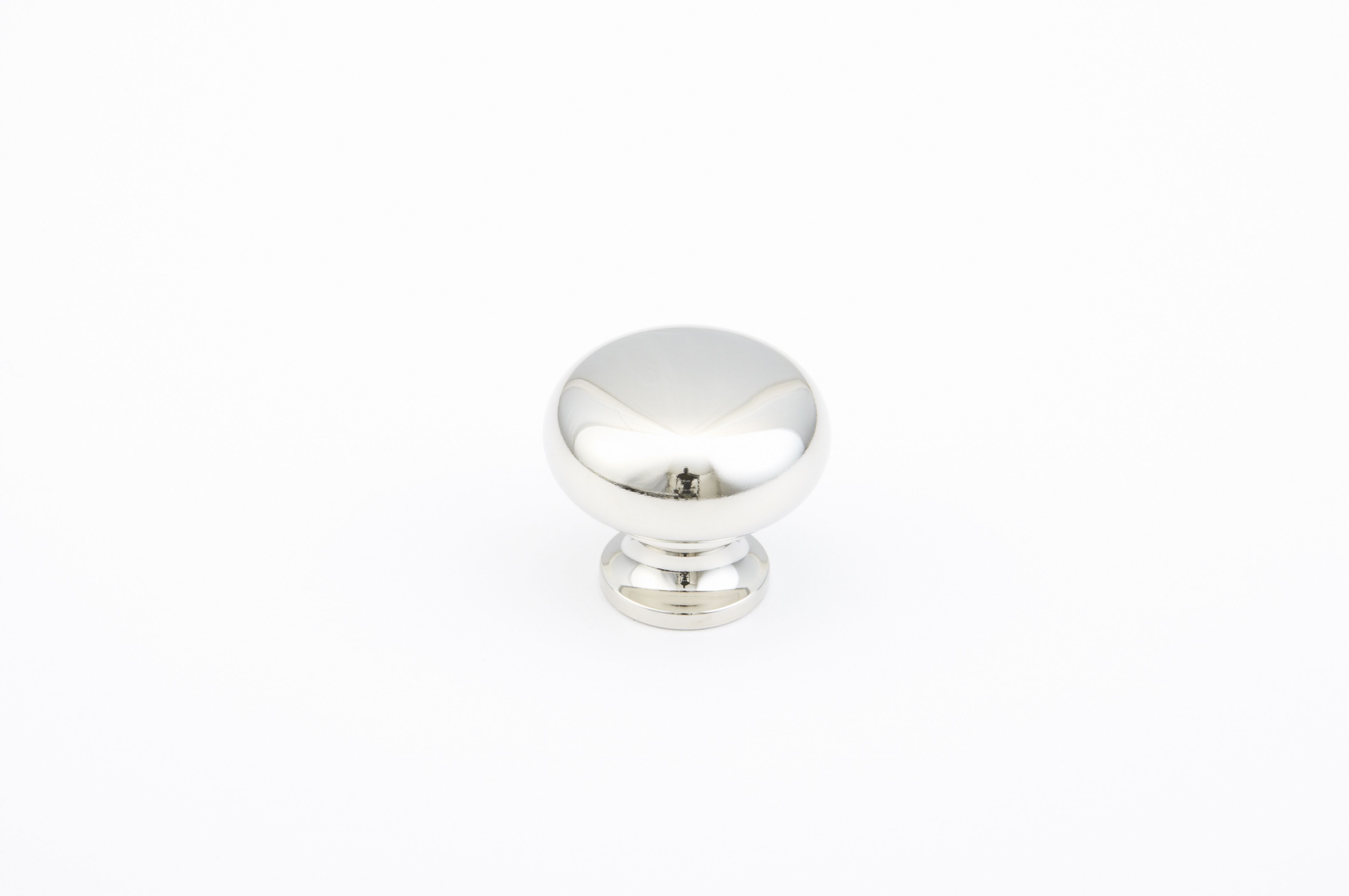 Schaub 706-PN 1-1/4" Country Traditional Cabinet Knob Polished Nickel Finish Main image