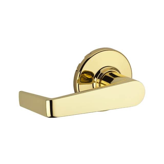 Kwikset 721KNL-3 Kingston Lever Light Commercial Passage Door Lock with RCAL Latch and RCS Strike Bright Brass Finish