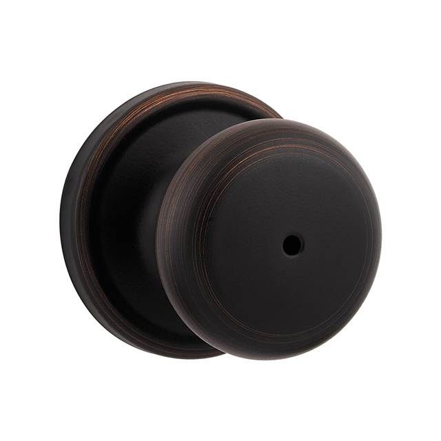 Kwikset 730H-11P Hancock Knob Privacy Door Lock with 6AL Latch and RCS Strike Venetian Bronze Finish