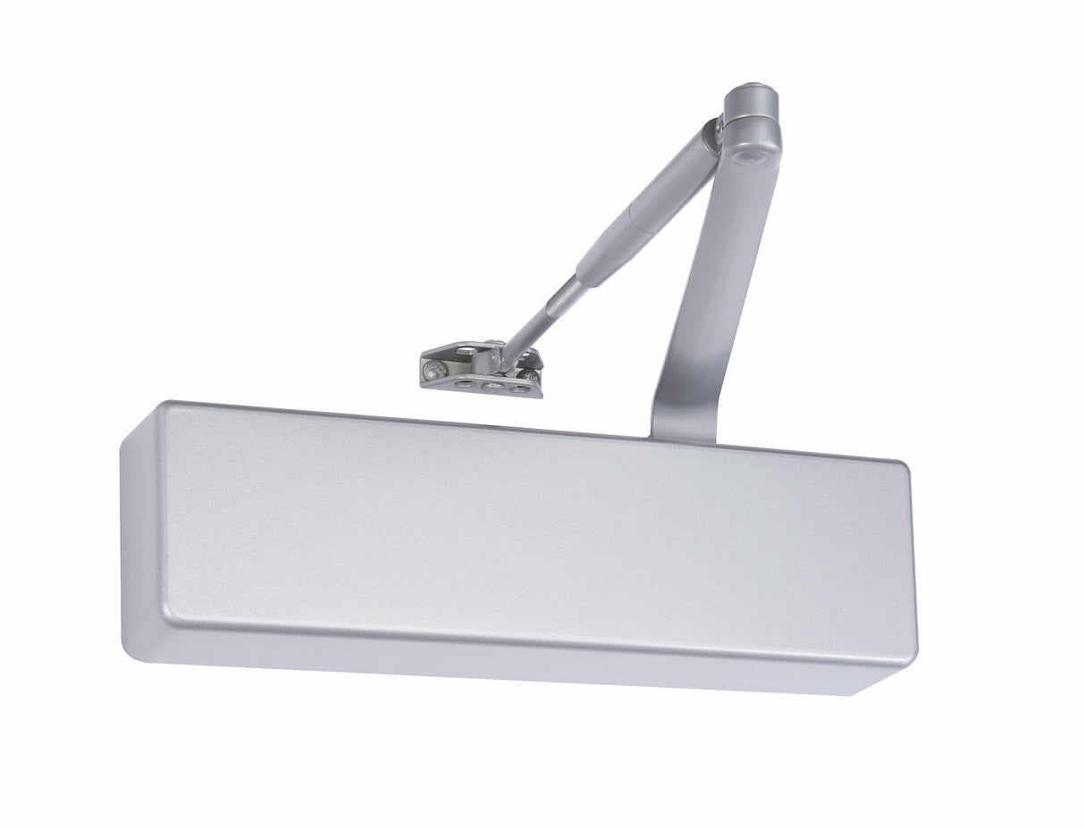 Norton 7500689 Adjustable Heavy Duty Surface Mount Door Closer with Sex Nuts Aluminum Finish