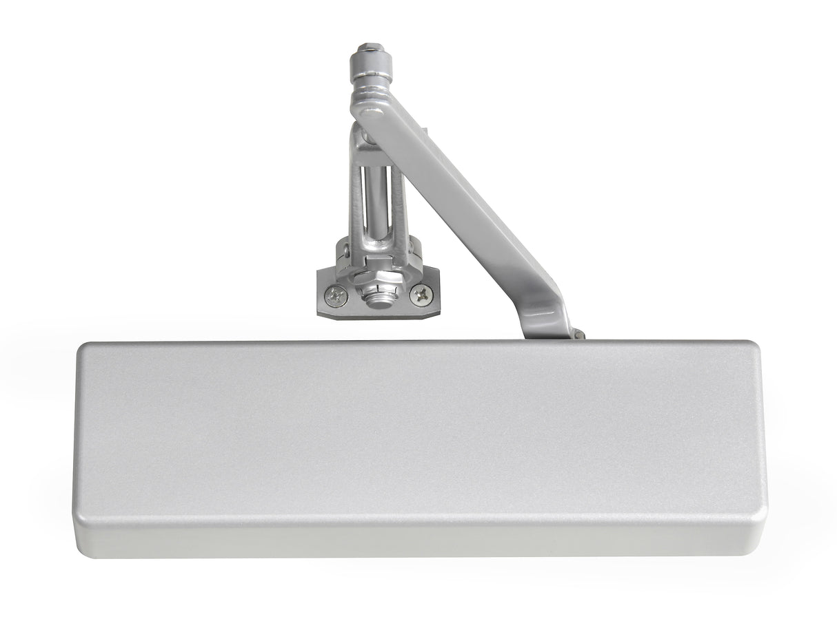 Norton 7500H689 Adjustable Hold Open Heavy Duty Surface Mount Door Closer with Sex Nuts Aluminum Finish