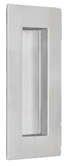 Omnia 7506/100.32D 2" x 4" Rectangular Flush Pull Satin Stainless Steel Finish Main image