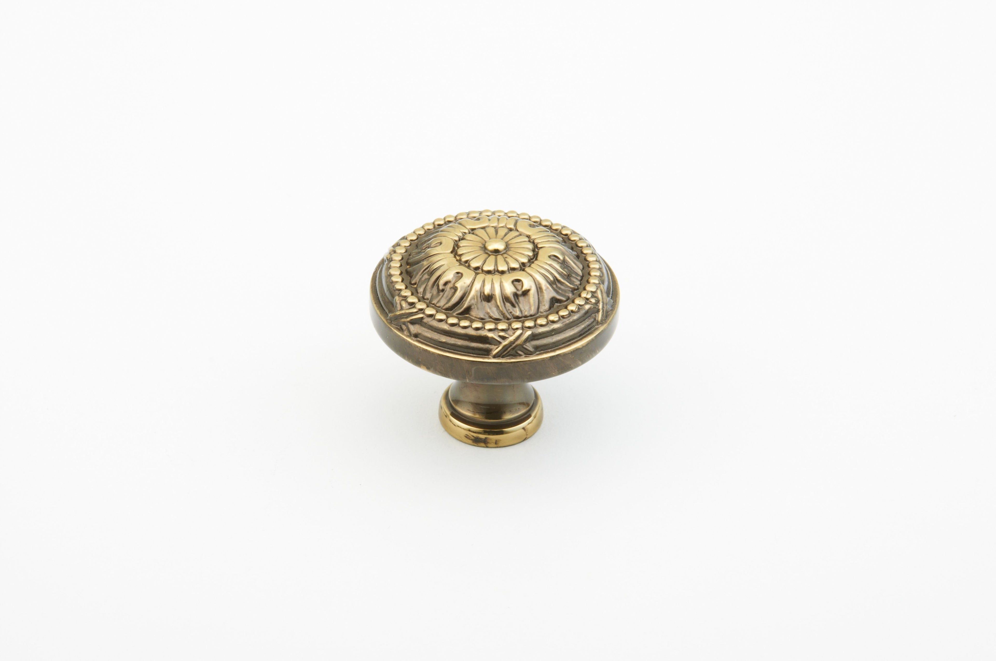 Schaub 752-ALP 1-1/2" Versailles Cabinet Knob Antique Light Polish Finish