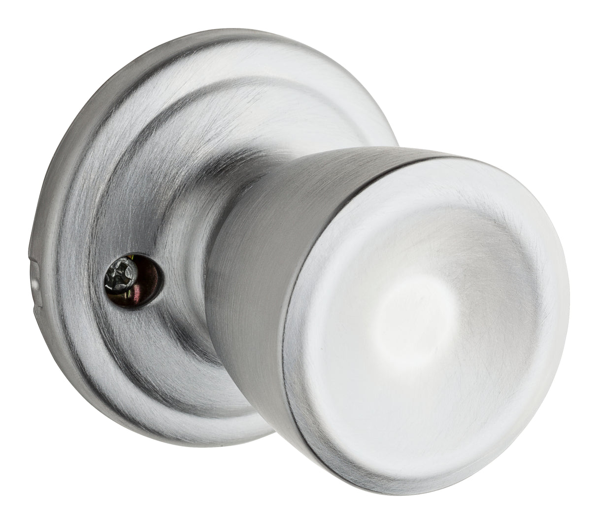 Kwikset 788A-26D Abbey Knob Half Dummy Lock Satin Chrome Finish