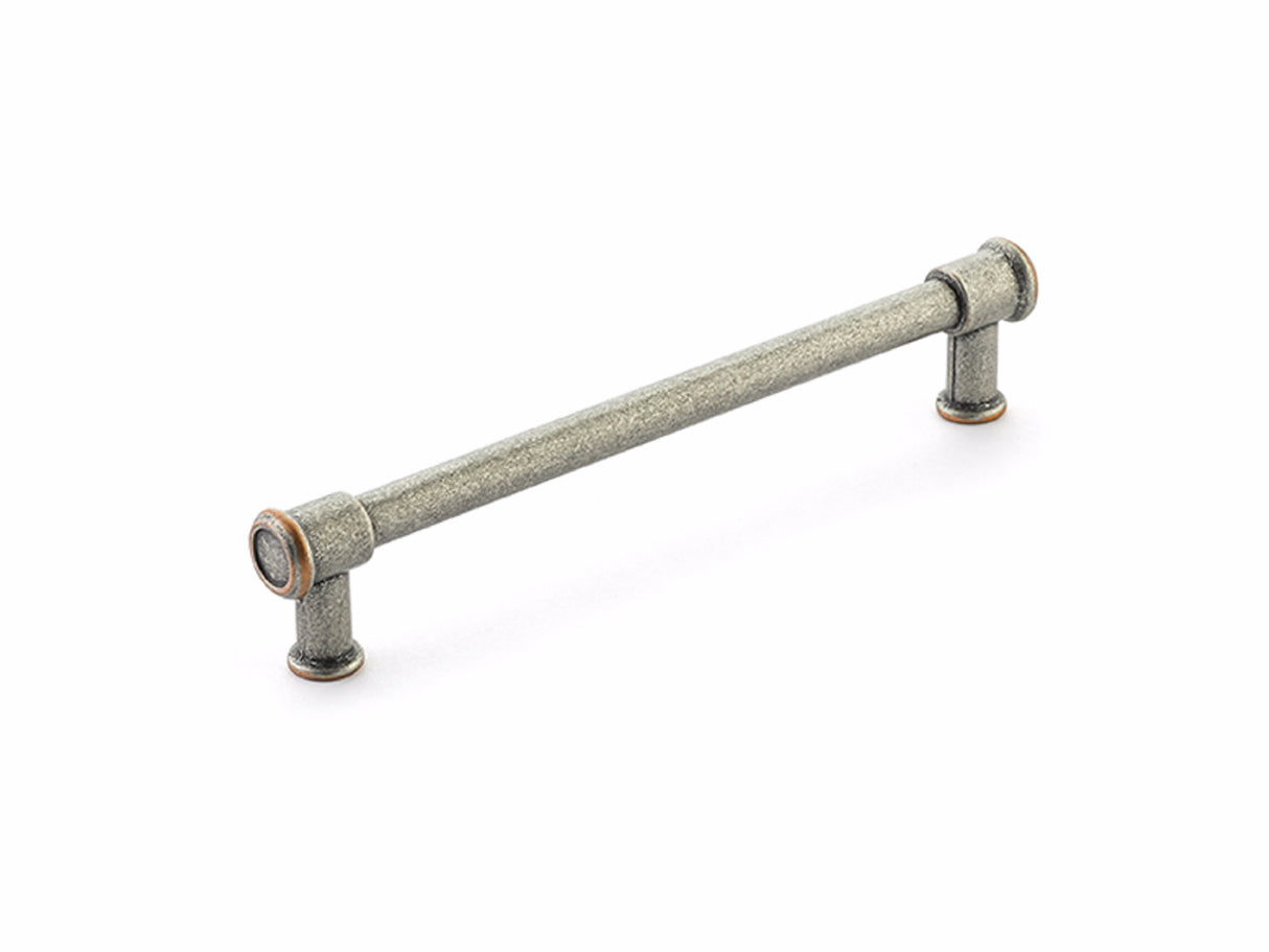 Schaub 79-6-DP-C Steamworks 6" Cabinet Pull Distressed Pewter and Copper Finish