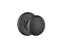 Emtek 8050PUS19 Providence Knob Dummy Pair with Regular Rose for 1-1/4" to 2" Door Flat Black Finish