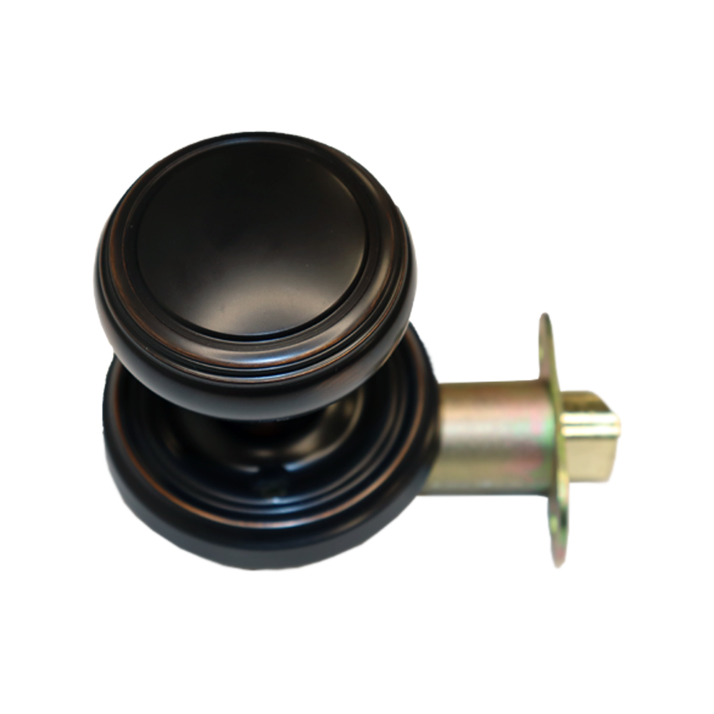 Emtek 8100NWUS10B Norwich Knob 2-3/8" Backset Passage with Regular Rose for 1-1/4" to 2" Door Oil Rubbed Bronze Finish Main image