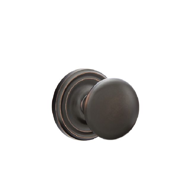 Emtek 8100PUS10B Providence Knob 2-3/8" Backset Passage with Regular Rose for 1-1/4" to 2" Door Oil Rubbed Bronze Finish Main image