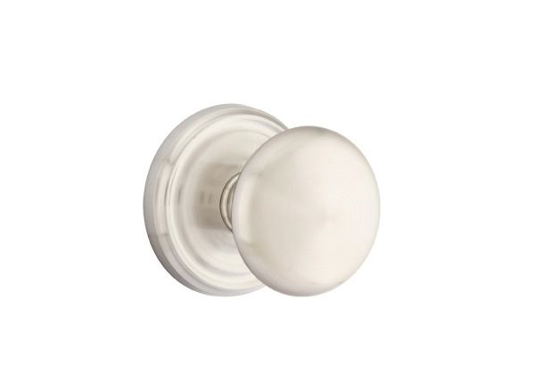Emtek 8100PUS15 Providence Knob 2-3/8" Backset Passage with Regular Rose for 1-1/4" to 2" Door Satin Nickel Finish Main image