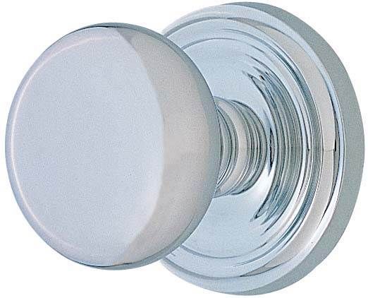 Emtek 8100PUS26 Providence Knob 2-3/8" Backset Passage with Regular Rose for 1-1/4" to 2" Door Polished Chrome Finish Main image