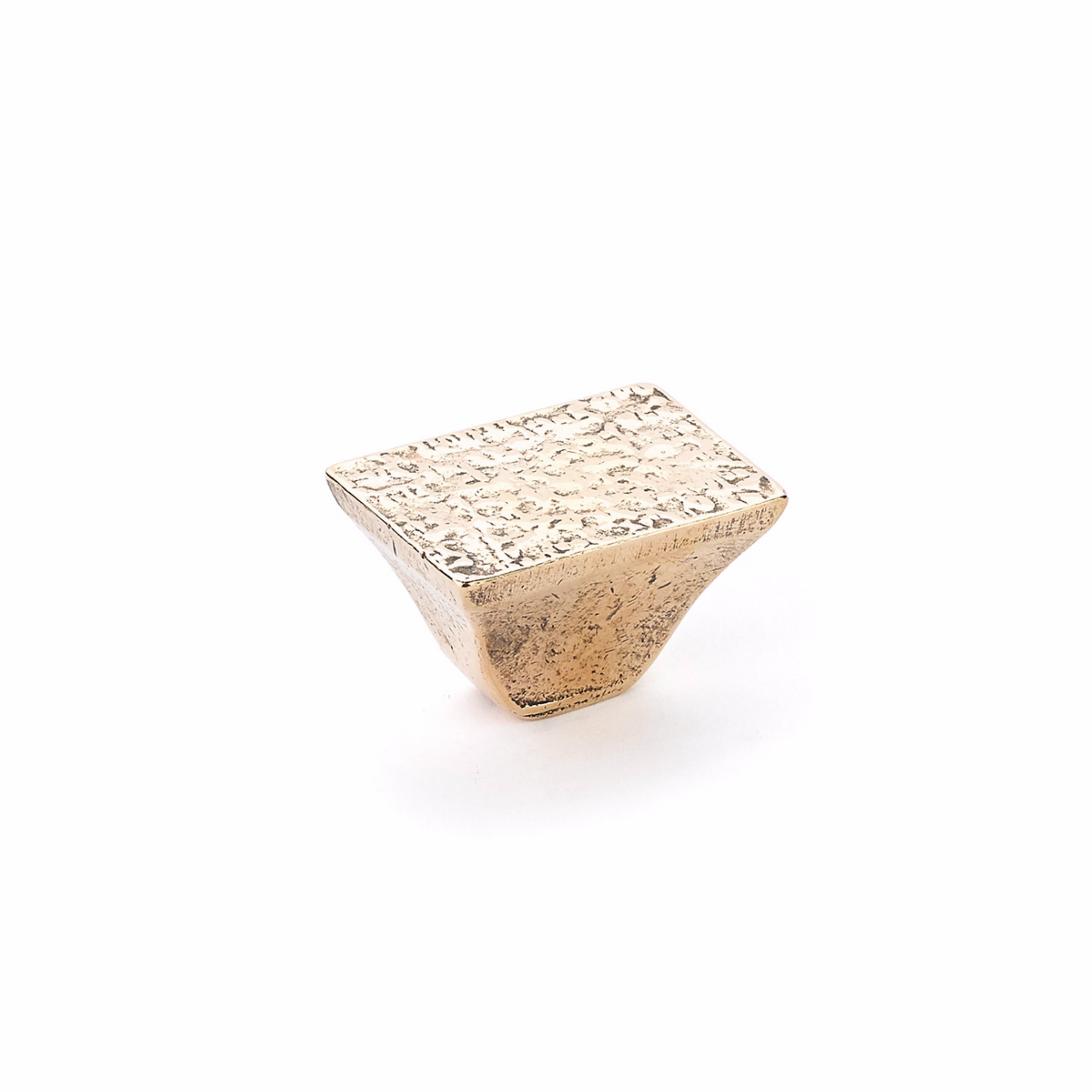 Schaub 814-NB 1-1/4" Rectangle Vinci Cabinet Knob Natural Bronze Finish Main image