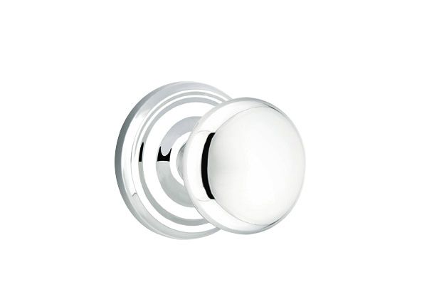 Emtek 8200PUS26 Providence Knob 2-3/8" Backset Privacy with Regular Rose for 1-1/4" to 2" Door Polished Chrome Finish