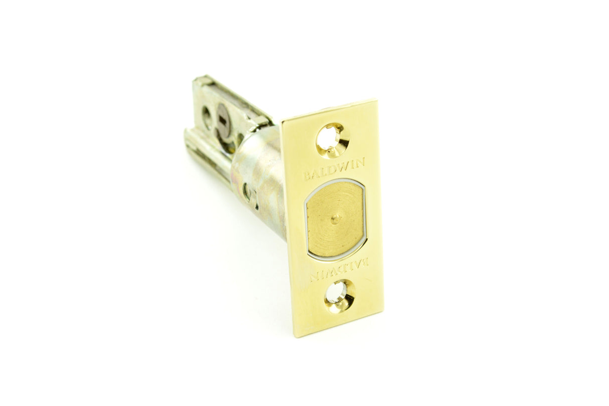 Baldwin 8208003DB Adjustable Deadbolt Latch for Single Cylinder Lifetime Brass Finish