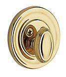 Baldwin 8231031PAT Traditional 2-1/8" Patio Deadbolt Unlacquered Brass Finish