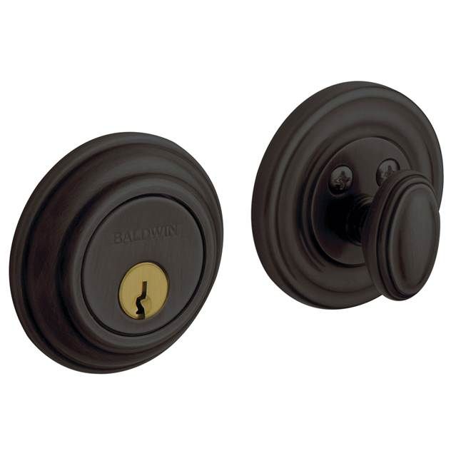 Baldwin 8231102 Traditional 2-1/8" Single Cylinder Deadbolt Oil Rubbed Bronze Finish