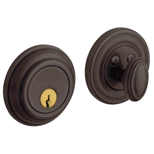 Baldwin 8231112 Traditional 2-1/8" Single Cylinder Deadbolt Venetian Bronze Finish
