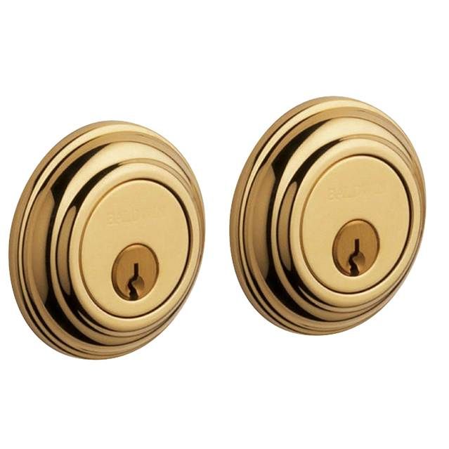 Baldwin 8232003 Traditional 2-1/8" Double Cylinder Deadbolt Lifetime Brass Finish