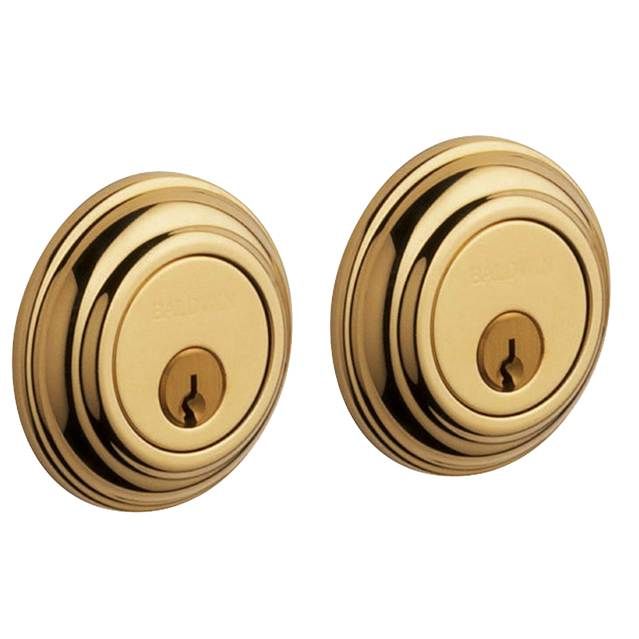 Baldwin 8232031 Traditional 2-1/8" Double Cylinder Deadbolt Unlacquered Brass Finish